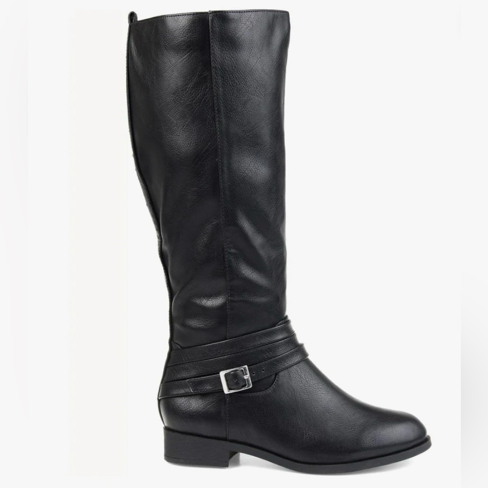 Journee Collection Black Knee High Boots